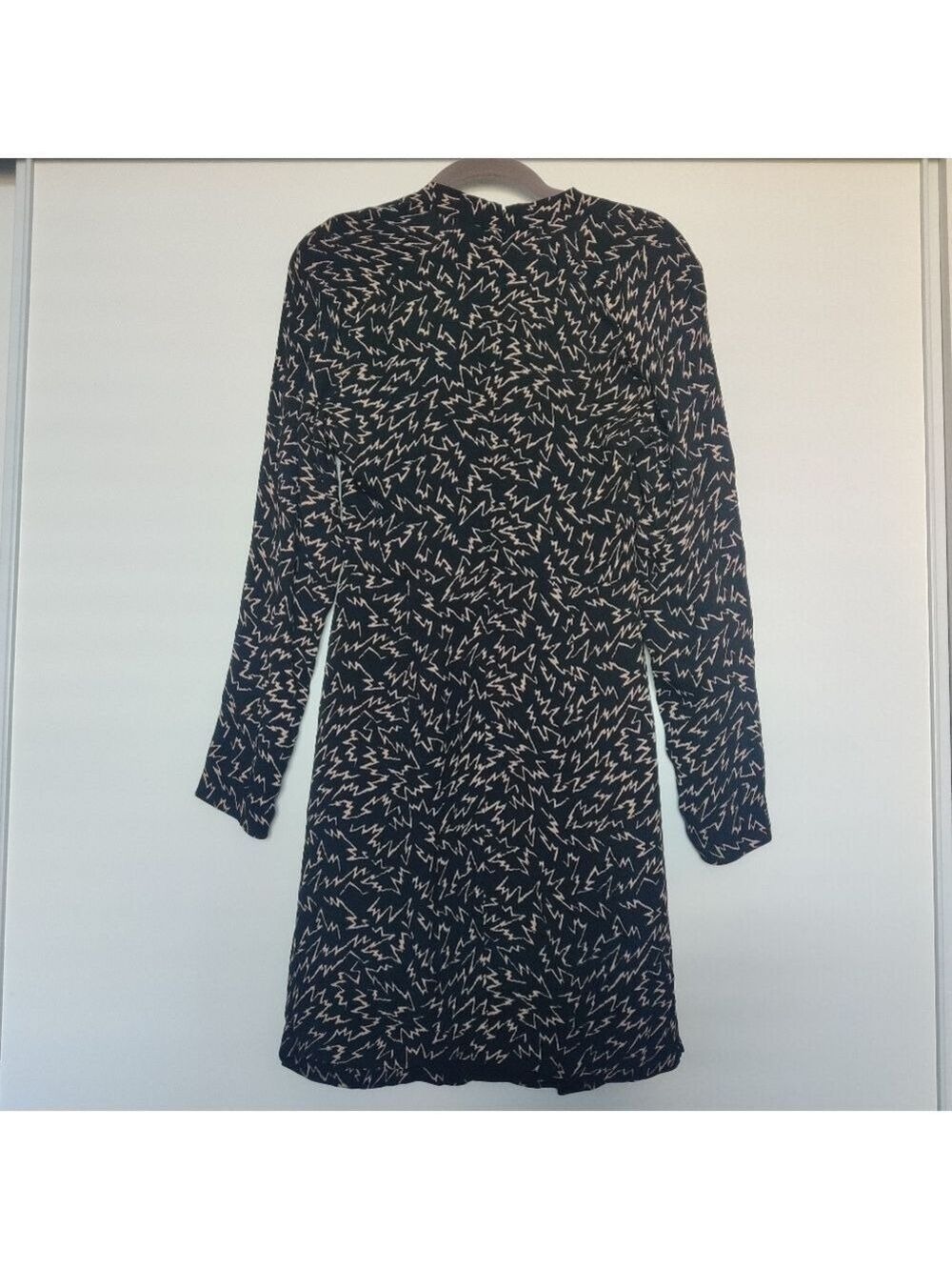 Reiss Julia Plunge Front Printed Mini Dress | Quiet Luxury Old Money | US 2 0147 - Picture 4 of 9